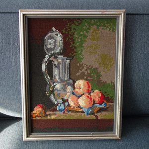 Fruit Scene Needlepoint Art